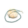 Chaine de pied pierre bleue argent - Mosaik bijoux indiens