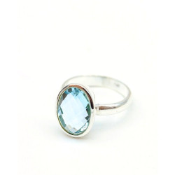 Bague argent et topaze...