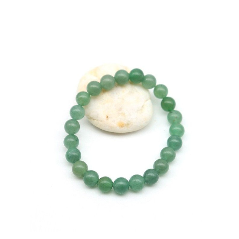 Bracelet jade perles rondes - Mosaik bijoux indiens Bracelet jade perles rondes - Mosaik bijoux indiens