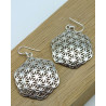 Boucles d'oreilles fleur de vie originale - Mosaik bijoux indiens