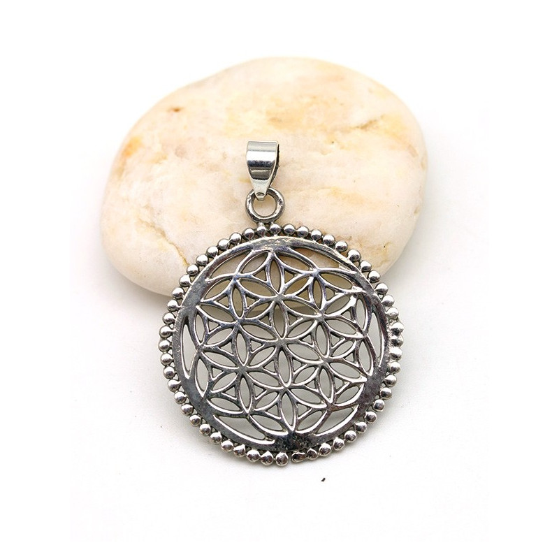 Pendentif fleur de vie - Mosaik bijoux indiens Pendentif fleur de vie - Mosaik bijoux indiens