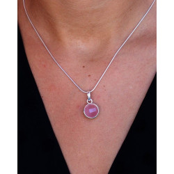 Pendentif argent et quartz...