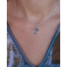 Pendentif argent aum travaillé - Mosaik bijoux indiens
