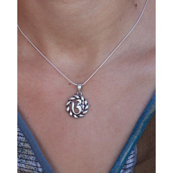 Pendentif argent aum - Mosaik bijoux indiens