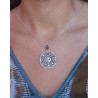 Pendentif aum argent travaillé - Mosaik bijoux indiens