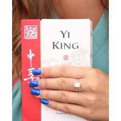 Bague argent et topaze -...