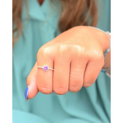 Bague argent fine et...