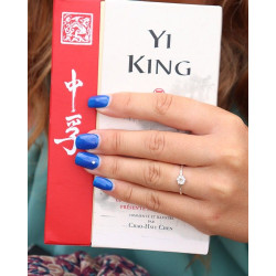 Bague fine et zircon -...