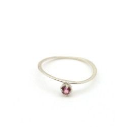 Bague très fine argent -...
