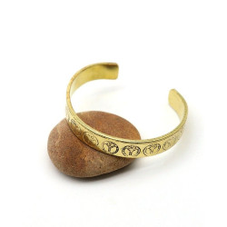 Bracelet laiton peace and...
