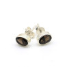clou d'oreille quartz fumé - Mosaik bijoux indiens