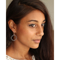 Boucles argent et pierres...