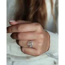 Bague argent fine - Mosaik...