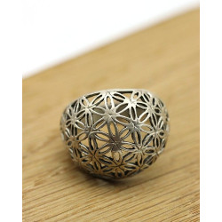 Bague fleur de vie argent - Mosaik bijoux indiens
