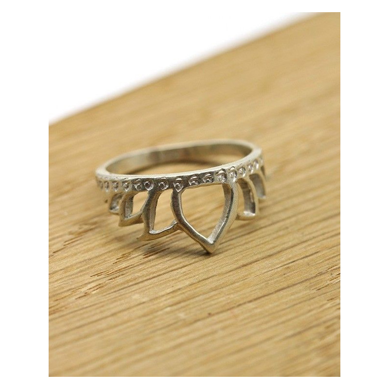 bague lotus argent - Mosaik bijoux indiens