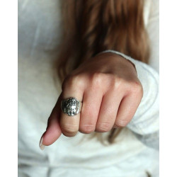 Bague tête de bouddha...