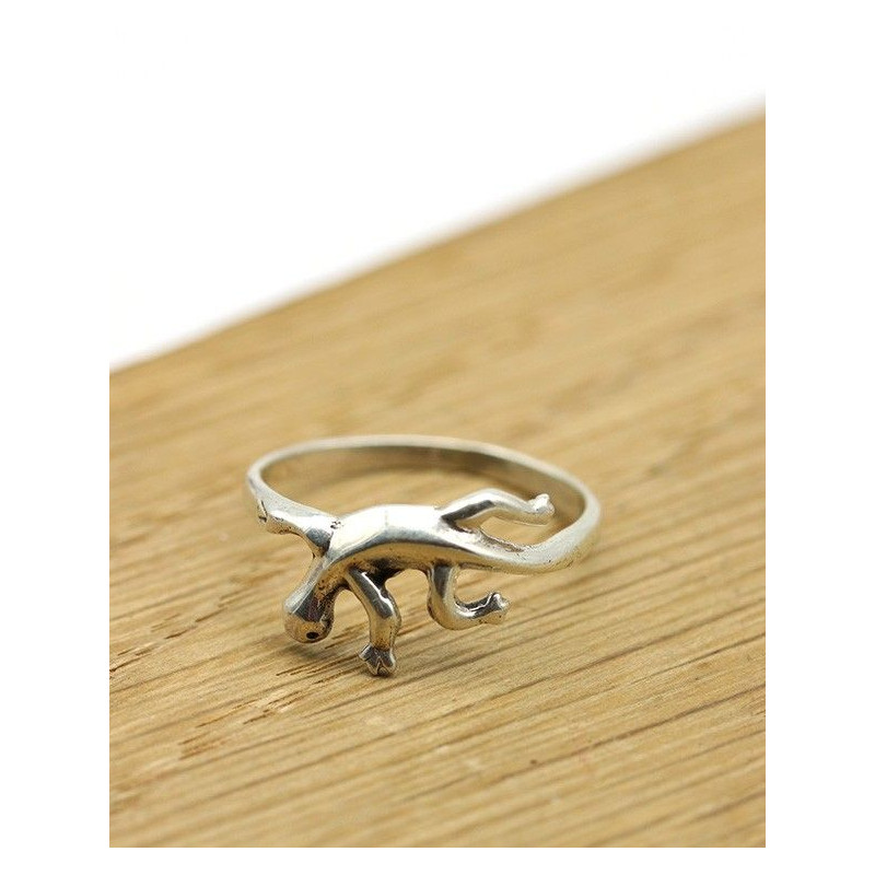 Bague argent fine lézard - Mosaik bijoux indiens Bague argent fine lézard - Mosaik bijoux indiens