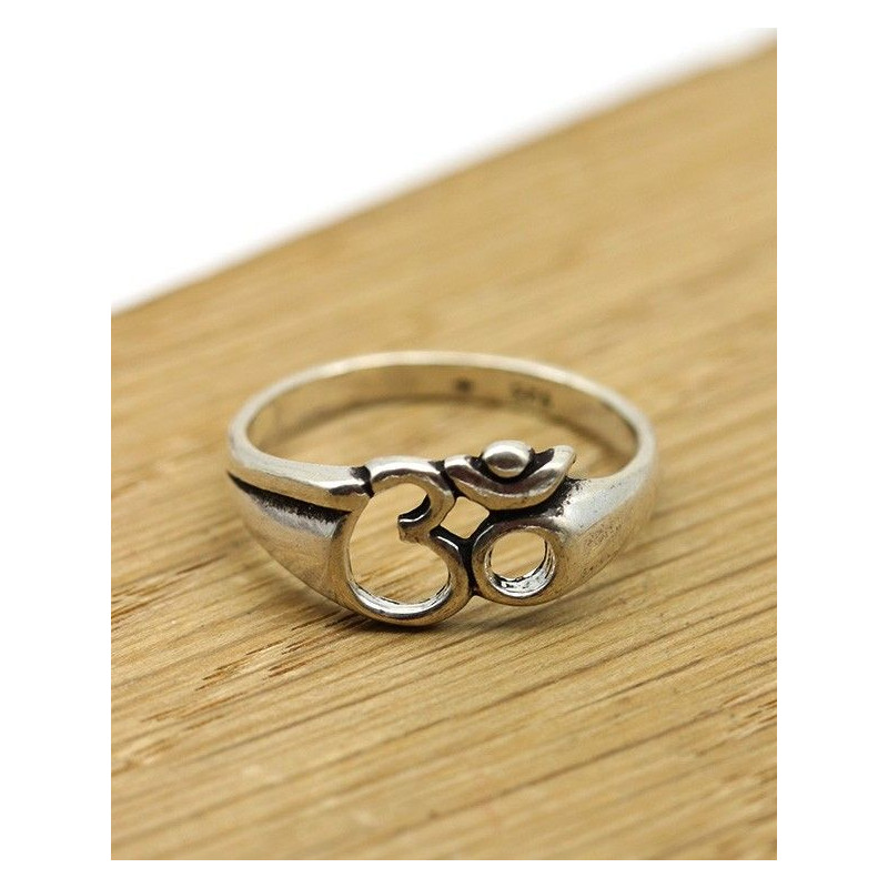 Bague aum argent fine - Mosaik bijoux indiens Bague aum argent fine - Mosaik bijoux indiens