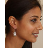 Boucle d'oreille vague - Mosaik bijoux indiens