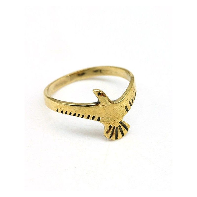 Bague colombe dorée - Mosaik bijoux indiens