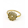 Bague dorée graine de vie - Mosaik bijoux indiens