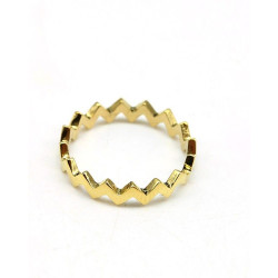 Bague fine dorée - Mosaik...
