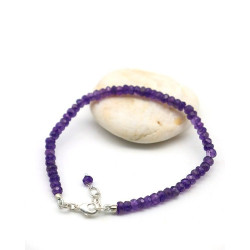Bracelet améthyste taillée...