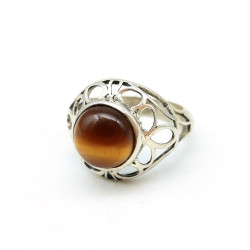 Bague argent et oeil de...