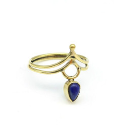Bague dorée en laiton...