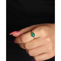 Bague laiton et pierre...
