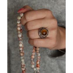 Bague argent et oeil de...