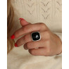 Bague argent et quartz fumé Mosaik Bijoux Indiens - 2