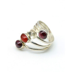 Bague argent et pierres semi précieuses Mosaik Bijoux Indiens - 3