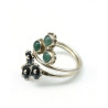 Bague argent et aventurine T52 Mosaik Bijoux Indiens - 3