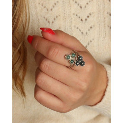 Bague argent et aventurine...