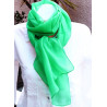 Foulard de soie vert - Mosaik bijoux indiens
