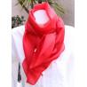 Foulard en soie rouge - Mosaik bijoux indiens