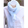 Foulard en soie gris clair - Mosaik bijoux indiens