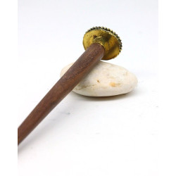 Pique à cheveux ethnique en bois et résine colorée Mosaik Bijoux Indiens - 3