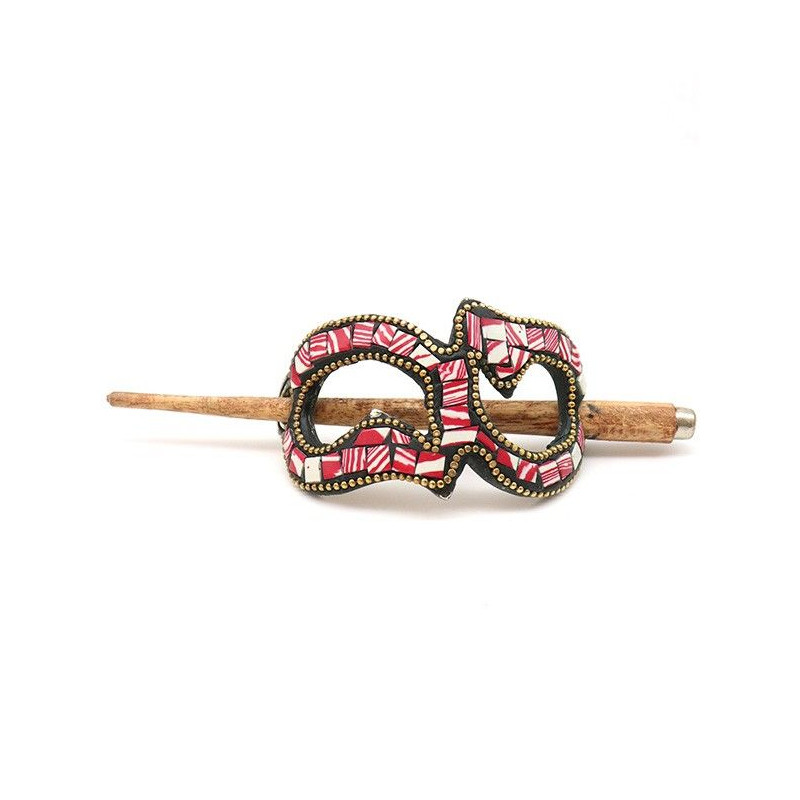Barrette à chignon - Mosaik bijoux indiens
