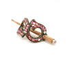 Barrette en résine rose - Mosaik bijoux indiens