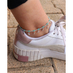 Bijou de pied turquoise -...