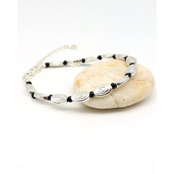 Bracelet argenté perle...