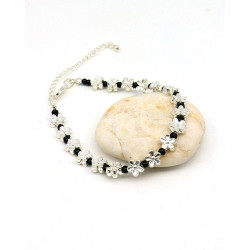 Bracelet perles fleurs et...