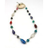 Collier perles de verre - Mosaik bijoux indiens