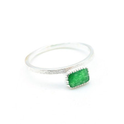 Bague fine argent pierre...