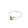 Bague argent fine pierre de lune - Mosaik bijoux indiens