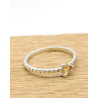 Bague très fine argent citrine - Mosaik bijoux indiens