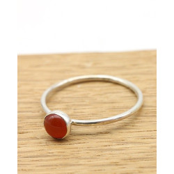 Bague argent fine cornaline...