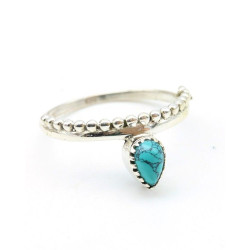 Bague argent goutte...